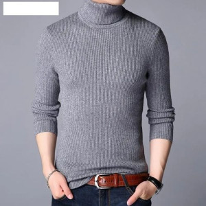 Pull Col roulé Gris - DILEO 