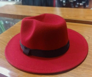 Chapeau Fedora - Rouge Bordeau - DILEO 
