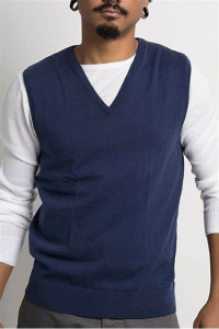 Pull-Gilet BLEU FONCE - DILEO 